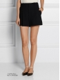 Black pleated crepe high waisted shorts Retail price €490 Size 38