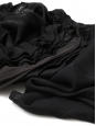 JAY AHR Robe de cocktail asymétrique à volants en soie noire Px boutique 1500€ Taille 36