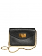 Petit sac Sally en cuir grainé noir et chaîne dorée Px boutique 1320€ 