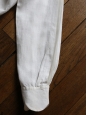 Blouse chemise Scalloped blanche en lin et soie transparente Px boutique environ 950€ Taille 36 