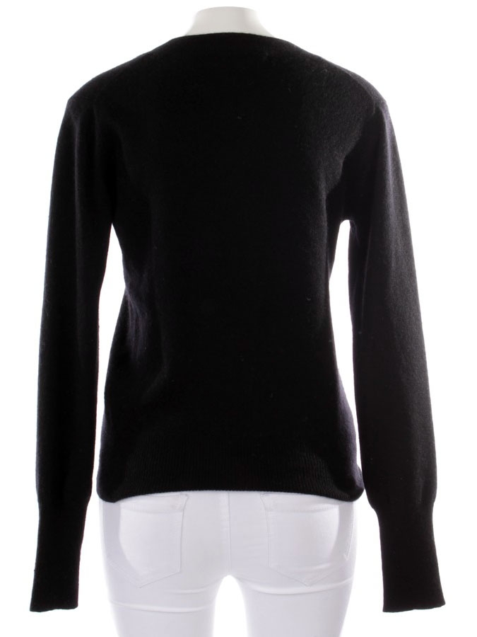 Louise Paris - FTC CASHMERE V neck thick high quality black cashmere ...