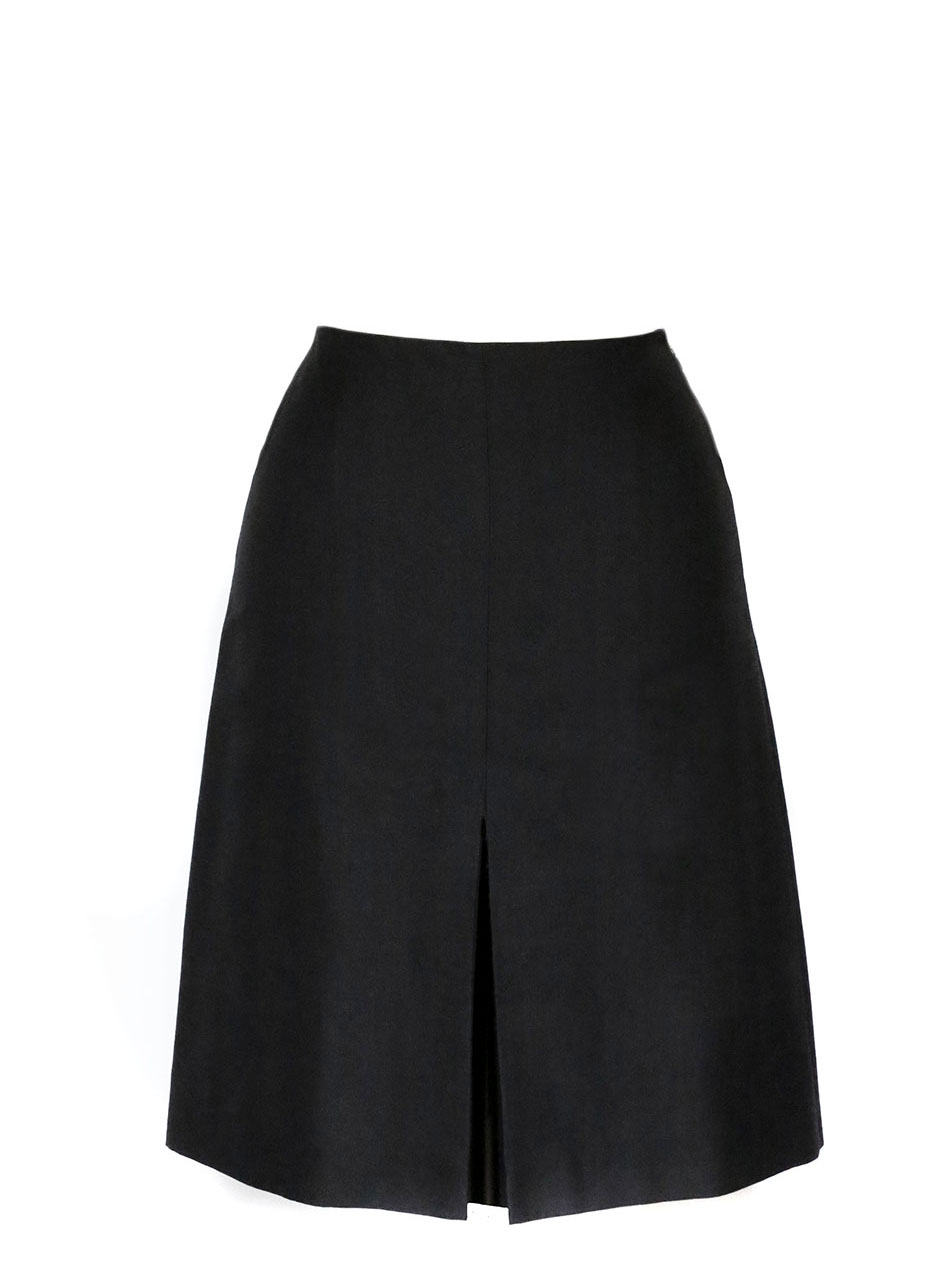 Louise Paris - STELLA MCCARTNEY Black silk skirt with vent at front ...