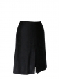 Black silk skirt with vent at front Retail price €650 Size 36