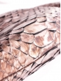 Gold and dust pink snakeskin leather evening clutch Retail price €950