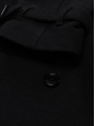 BURBERRY Trench manteau HERRINGBONE mi-long en laine et cachemire noir Prix boutique 1300€ Taille 38