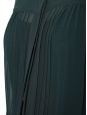 Robe à smocks manches longues en mousseline vert sapin Px boutique 260€ Taille 34
