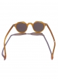 LESCA LUNETIER HERI Honey yellowl frame sunglasses with caramel brown mineral lenses Retail price €230 NEW
