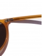 LESCA LUNETIER HERI Honey yellowl frame sunglasses with caramel brown mineral lenses Retail price €230 NEW