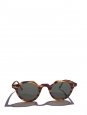 HERI Tortoiseshell brown frame sunglasses with dark grey mineral lenses Retail price €350 NEW