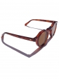 LESCA LUNETIER PICA caramel brown frame luxury sunglasses with mineral lenses Retail price €350 NEW