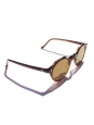LESCA LUNETIER HERI Camel brown frame sunglasses with mineral lenses Retail price €350 NEW