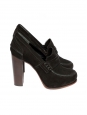 Fall 2010 black suede oxford loafer pumps Retail price 600€ Size 35.5