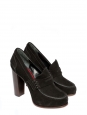 Fall 2010 black suede oxford loafer pumps Retail price $950 Size 35.5