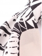 Combinaison pantalon dos nu en soie imprimé tropical Px boutique 1000€ Taille 36