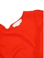 Top blouse manches courtes dos boutonné rouge coquelicot Px boutique 430€ Taille 38