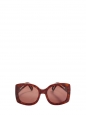 Brown burgundy tortoiseshell havana acetate oversize square CL 2123 sunglasses Retail price €300