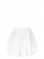 Ivory white high waist textured skater skirt Size 36