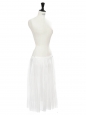 White pleated midi skirt Retail price €600 Size 36/38