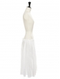 White pleated midi skirt Retail price €600 Size 36/38