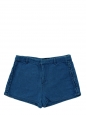 Blue jean thin cotton denim braided mini shorts Retail price €100 Size 36