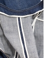 Robe manches courtes en lin et coton jean bleu denim brut Px boutique 750€ Taille 36
