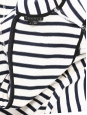 Robe NIKAY marinière en coton rayé bleu marine et blanc crème Prix boutique 240€ Taille 36