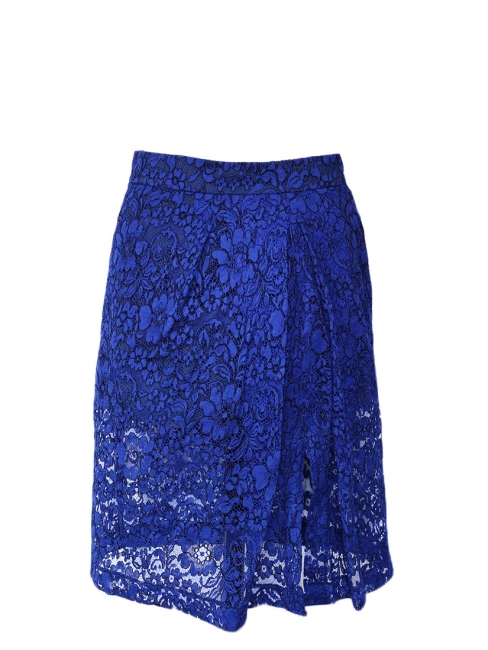 Klein blue lace midi Lizzie skirt Retail price €435 Size 34 to 36
