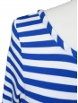 Cropped top manches longues rayé bleu blanc Px boutique 90€ Taille 34