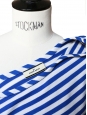 Cropped top manches longues rayé bleu blanc Px boutique 90€ Taille 34