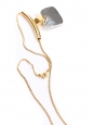 Collier fine chaîne dorée pendentif argent Prix boutique 140€