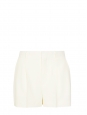 High waist white pleated crepe shorts Retail price €490 Size 34