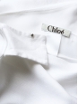 Robe de mariée longue asymétrique en lin blanc et mousseline de soie Px boutique 2500€ Taille 34/36