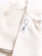 Robe sans manches évasée en crêpe de laine blanc ivoire Px boutique 550€ Taille 38
