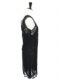 Robe sans manche en dentelle noire Px boutique 600€ Taille 36