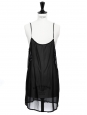 Sleeveless black guipure lace mini dress Retail price €500 Size 36