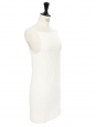 Mini robe dos nu à fine bretelle blanc ivoire Prix boutique 1500€ Taille 34