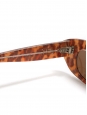 Cat eye thin frame brown tortoiseshell sunglasses Retail price €180