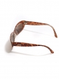Cat eye thin frame brown tortoiseshell sunglasses Retail price €180