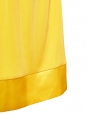 Robe de cocktail style grec décolleté V profond en jersey jaune mimosa Px boutique 320€ Taille 38