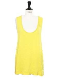 Sunny yellow cotton BIGY oversized tank top Retail price €115 Size 40