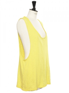 Sunny yellow cotton BIGY oversized tank top Retail price €115 Size 40