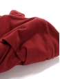 Jupe longue en jersey côtelé rouge bordeaux Taille 36