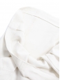 Robe en coton blanc crème col rond manches longues Taille 36