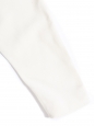 Robe en coton blanc crème col rond manches longues Taille 36
