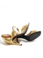 TWIST gold leather heel sandals Retail price €620 Size 36