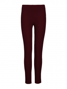 Burgundy red stretch gabardine leggings Retail price €215 Size XS