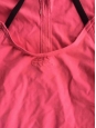 Maillot de bain une pièce BAHIA rose bretelles croisées noires NEUF Prix boutique 325€ Taille 34