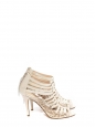 Multi strap eggshell /white leather stilettos sandals NEW Retail price 700€ Size 37.5