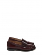 GH Burgundy red glazed leather loafers Retail price €175 Size 39
