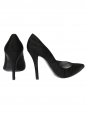 Black fabric high heel pumps NEW in box Size 37